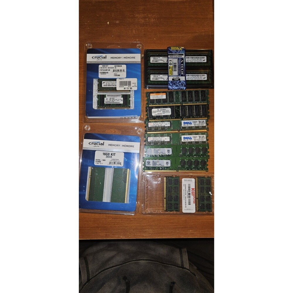 Lot Of Assorted RAM Chips. (14 GB Total)